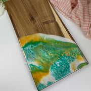 Wooden Board - Paddle boards Emerald green and gold